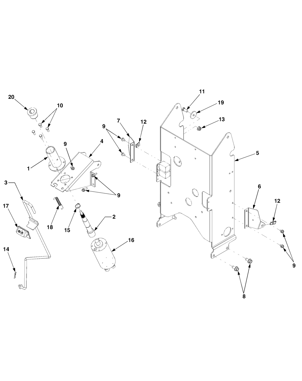 Pedestal I145 And After Diagram and Parts List for 6284 54AD64H710-54AT64H710-54BD64H710-54BT64H710 Cub Cadet Lawn Tractor